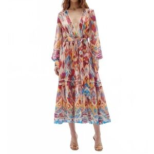 FIGUE sierra dress in multicolor Sz 4